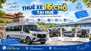 Thuê xe 16 chỗ tại Huế có tài xế – Ford Transit du lịch