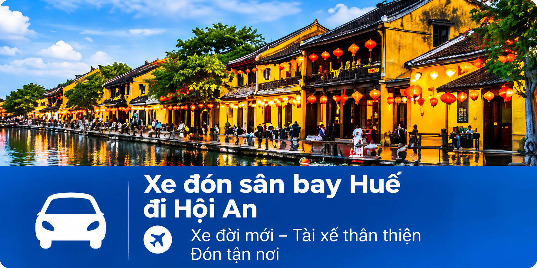 xe sân bay huế đi hội an
